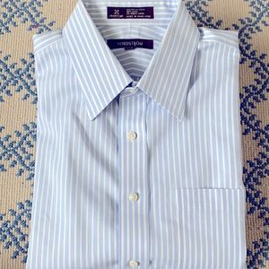 Nordstrom Smartcare Blue Striped Dress Shirt